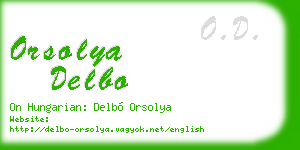 orsolya delbo business card